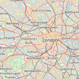 London on Open Street Map